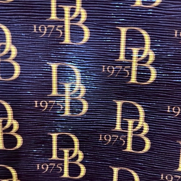 Dooney & Bourke 1975 Anniversary Monogram Coated Canvas and Leather Tote - Picture 3 of 15